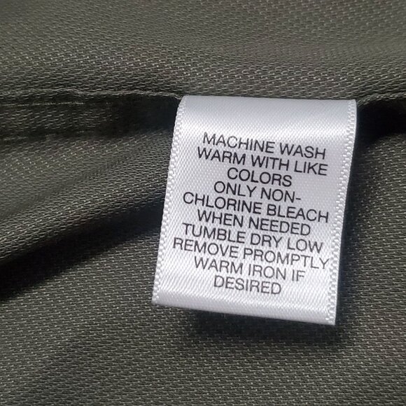 Roundtree & Yorke TravelSmart Mens XXL Olive Dress Shirt Front Right Side Pocket - Picture 9 of 10